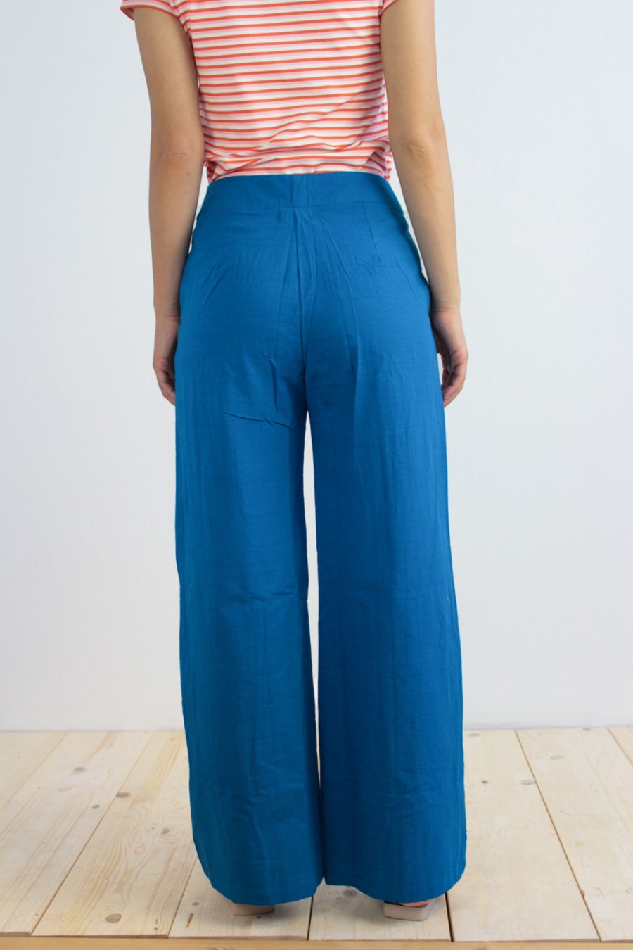 Pantalone Giada in cotone seersucker - Image 3
