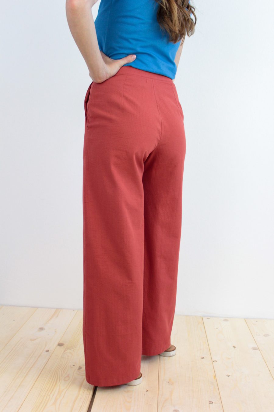 Pantalone Giada in cotone seersucker - Image 3