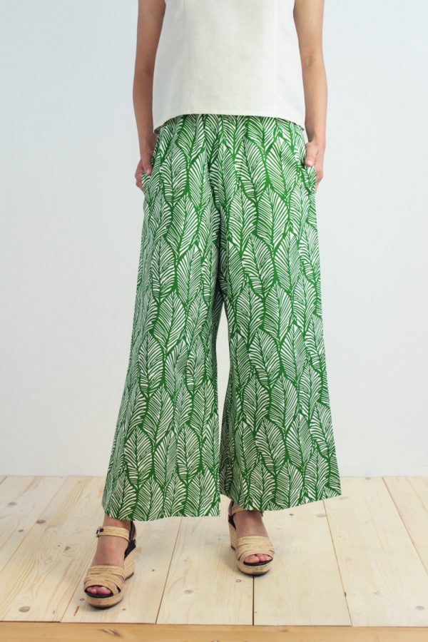 Pantalone Nina in cotone stampato