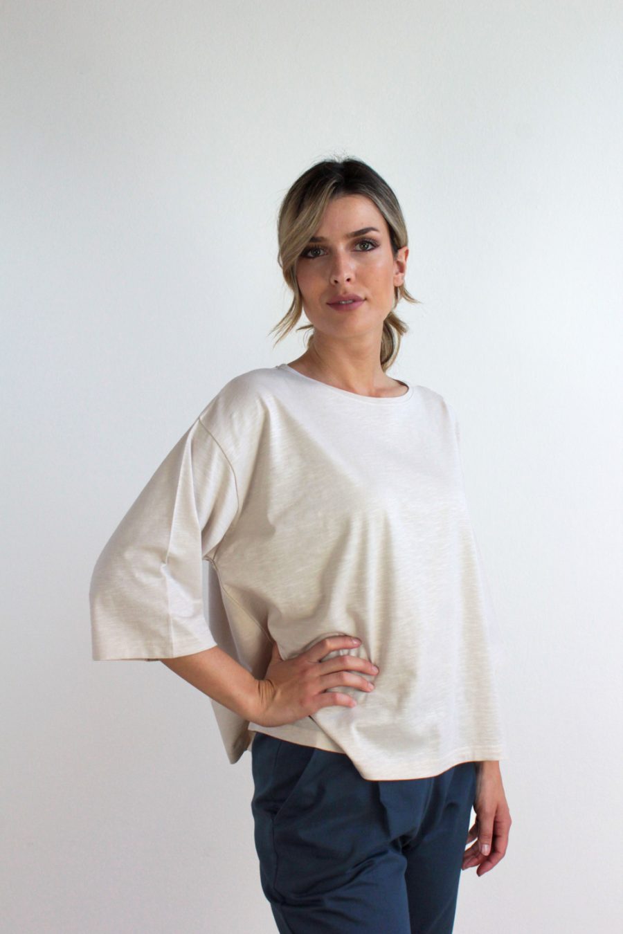 T-shirt Garofano in jersey di cotone biologico - immagine 2