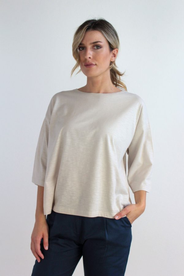 T-shirt Garofano in jersey di cotone biologico