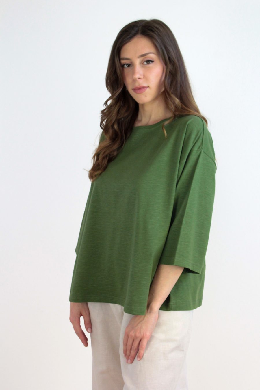 T-shirt Garofano in jersey di cotone biologico - immagine 2