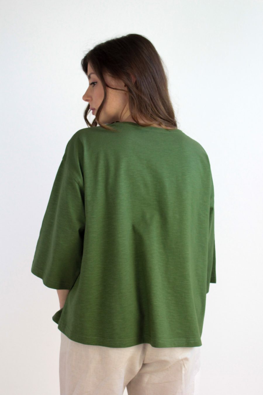 T-shirt Garofano in jersey di cotone biologico - immagine 3
