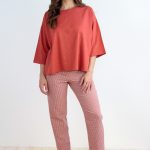 T-shirt Garofano in jersey di cotone biologico