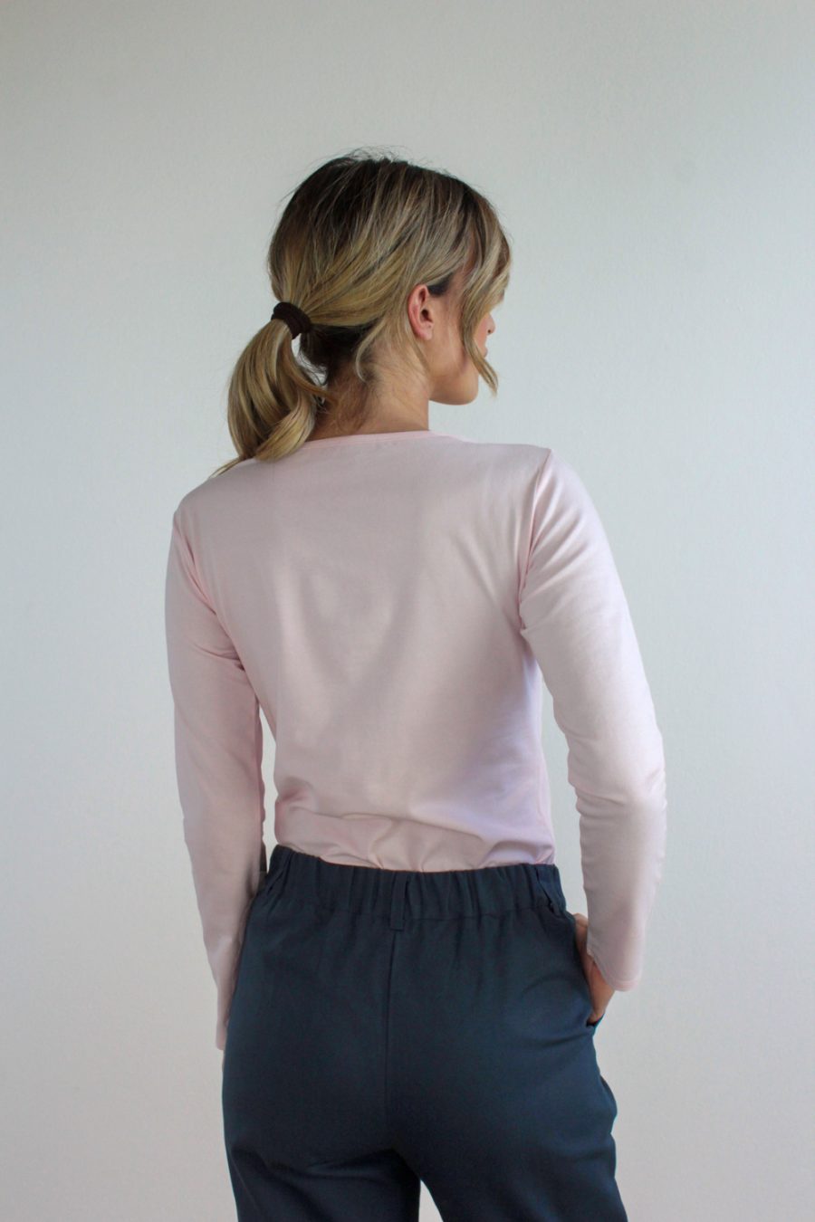 T-shirt Bateau in jersey di cotone biologico stretch - Image 3