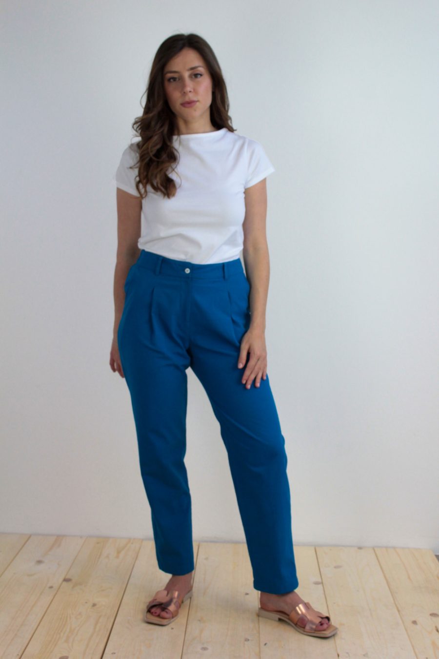 T-shirt Tea in jersey di cotone biologico stretch