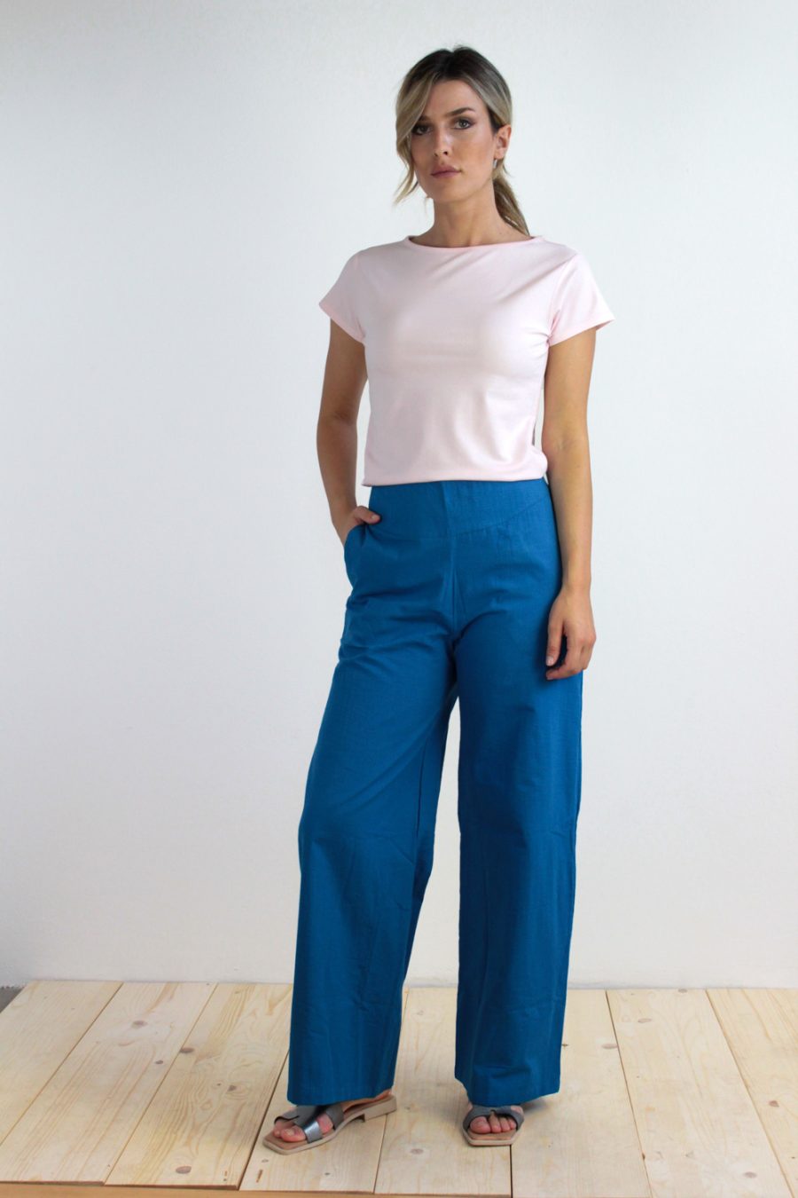 T-shirt Tea in jersey di cotone biologico stretch - Image 2