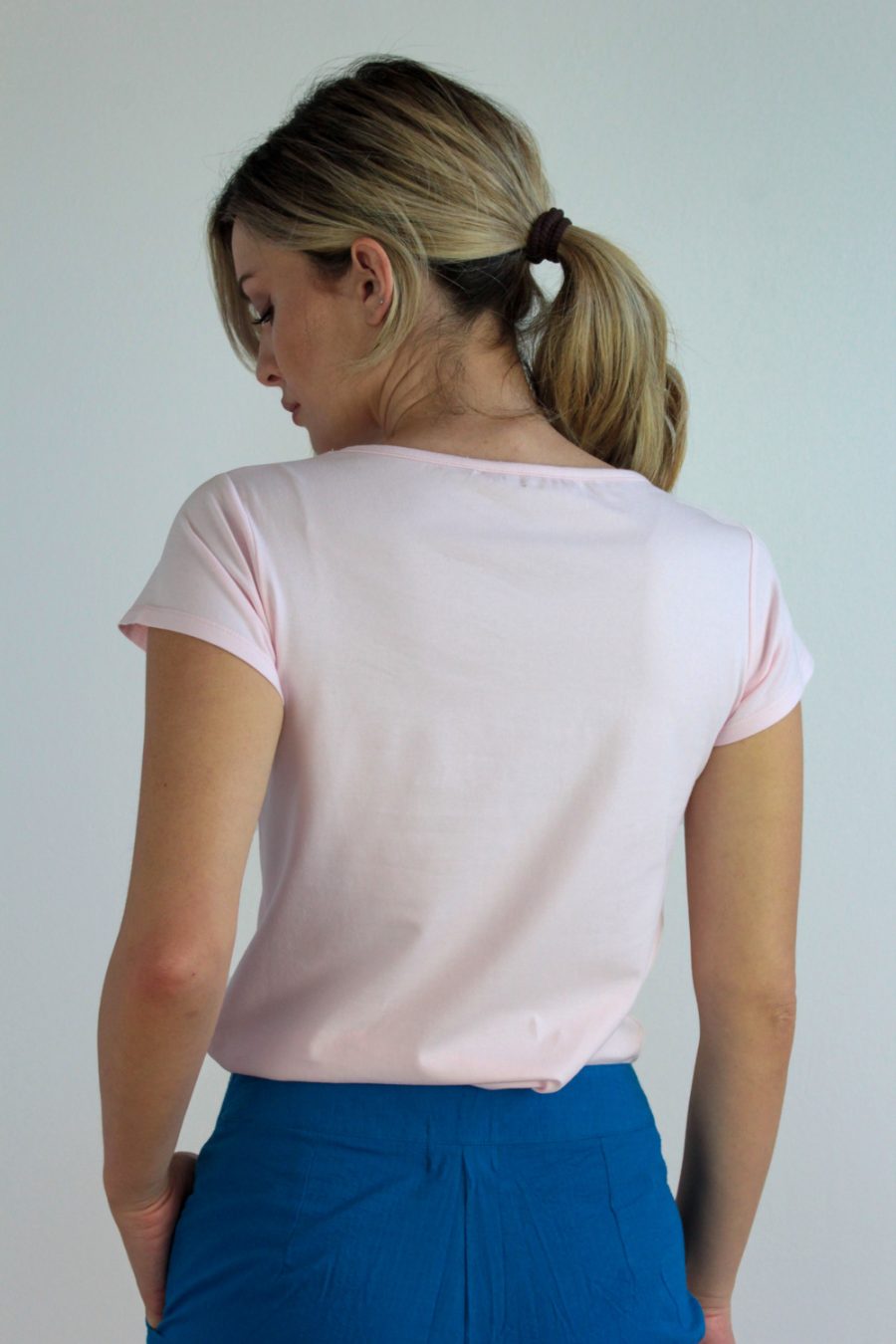 T-shirt Tea in jersey di cotone biologico stretch - Image 3