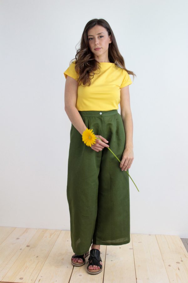 T-shirt Tea in jersey di cotone biologico stretch
