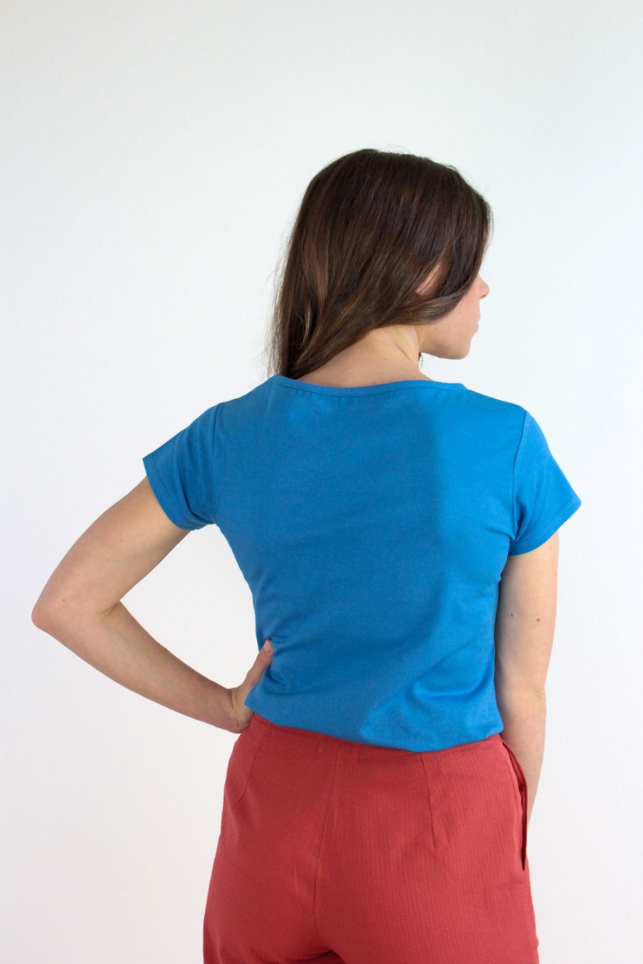 T-shirt Tea in jersey di cotone biologico stretch - Image 3