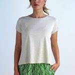 T-shirt Olivo in jersey di cotone biologico