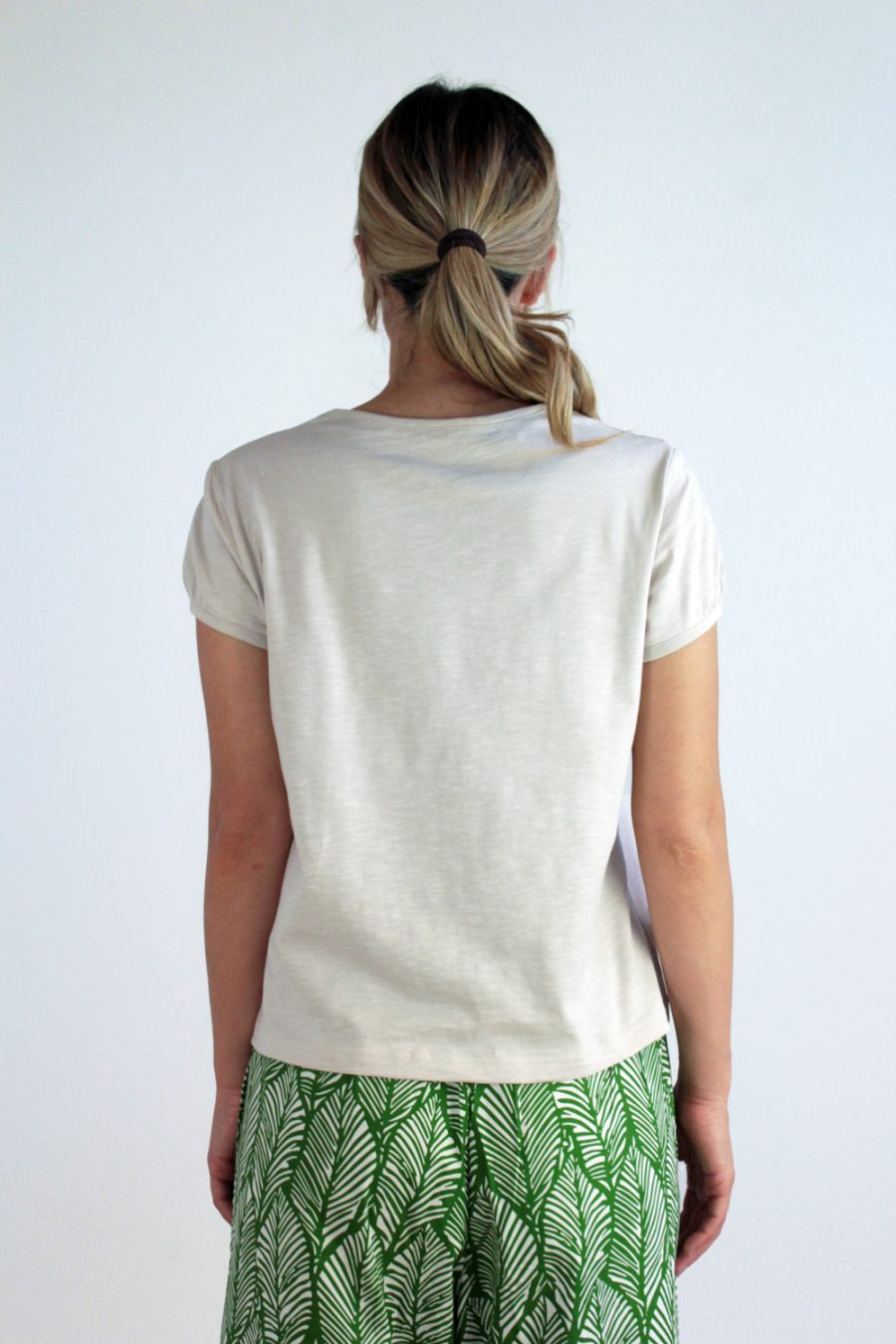 T-shirt Olivo in jersey di cotone biologico - Image 4