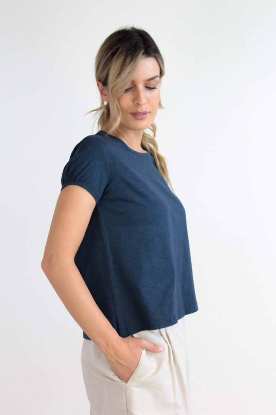 T-shirt Olivo in jersey di cotone biologico - Image 2