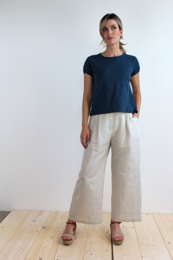 T-shirt Olivo in jersey di cotone biologico