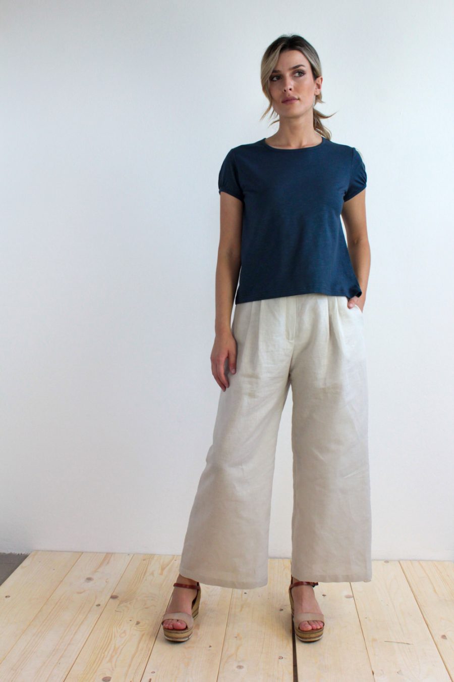T-shirt Olivo in jersey di cotone biologico