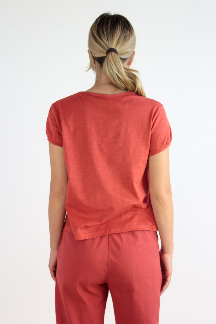 T-shirt Olivo in jersey di cotone biologico - Image 4