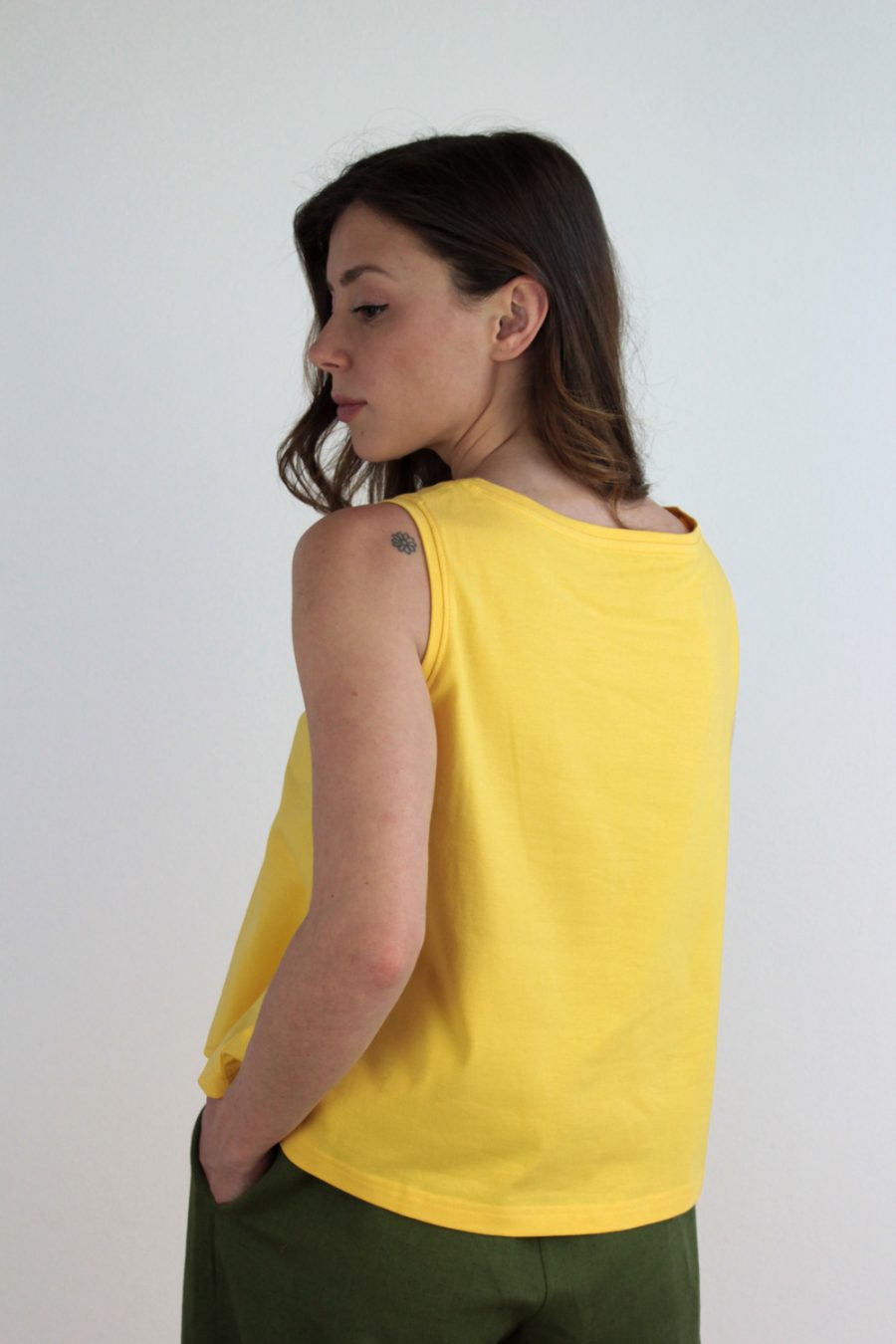 Top Palma in jersey di cotone biologico stretch - Image 3