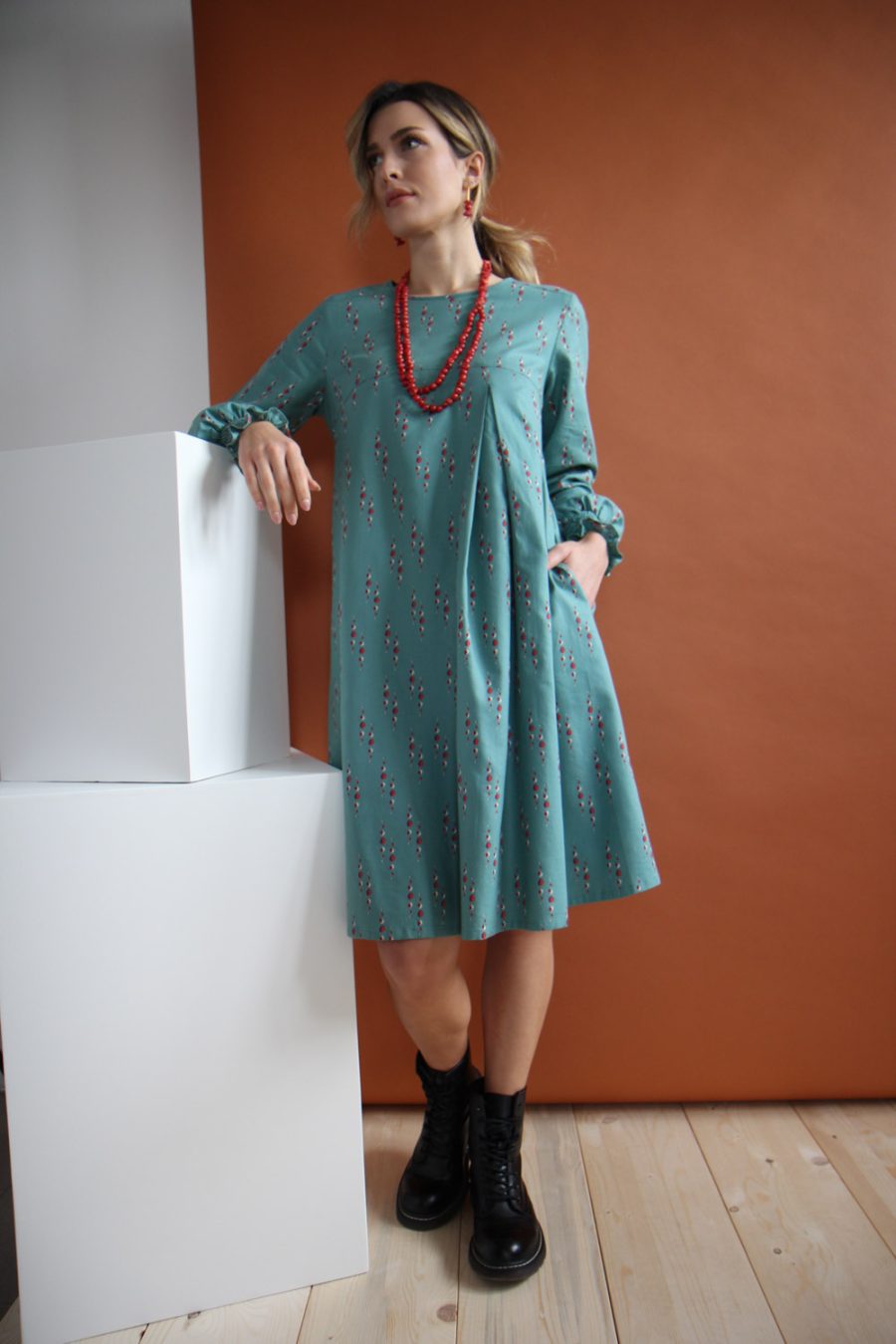 Abito Ariel in cotone stampato - immagine 2