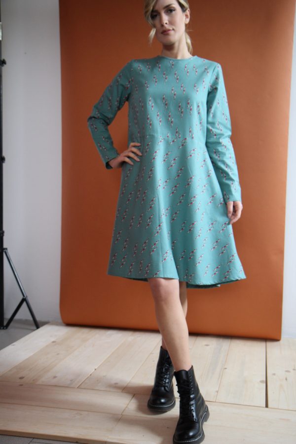 Abito Poppy in cotone stampato