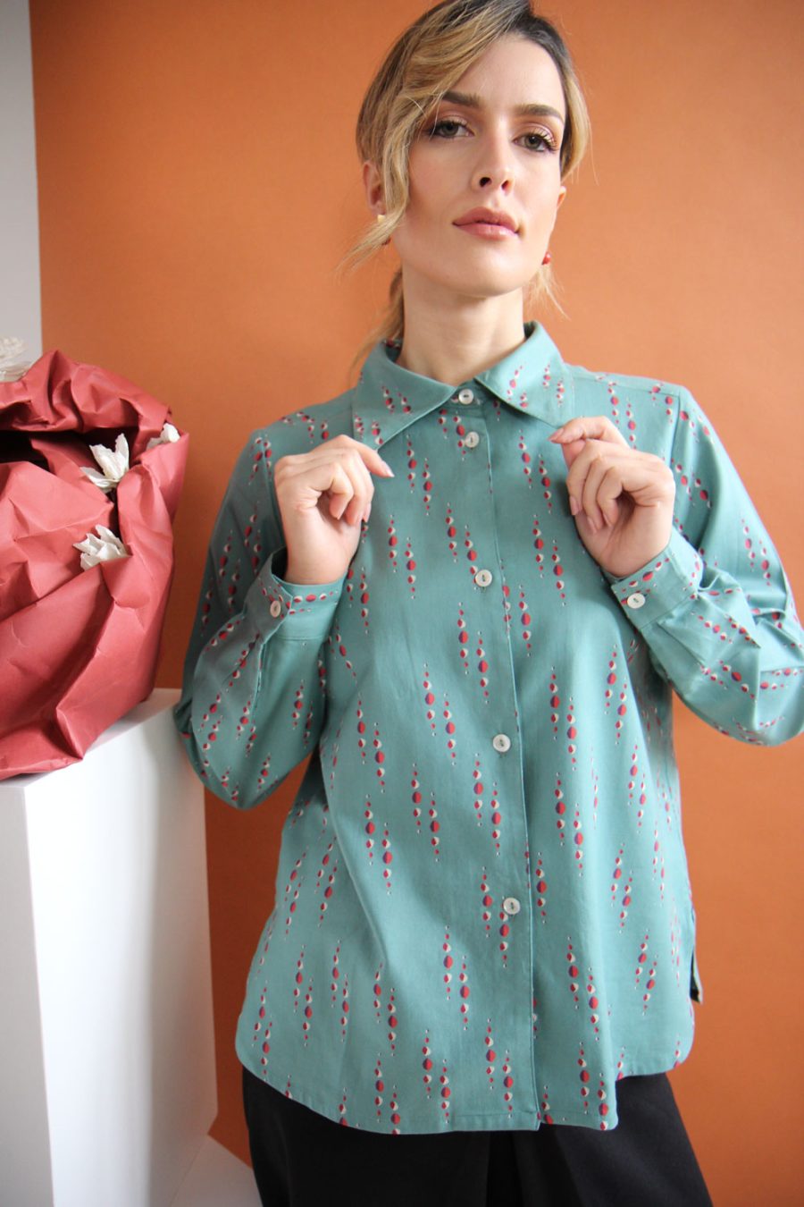 Camicia Mila in cotone stampato - immagine 2
