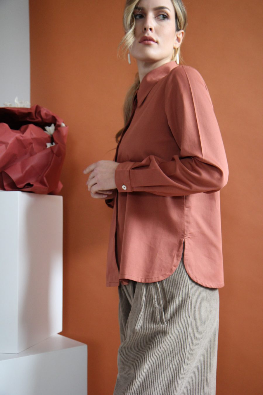 Camicia Mila in satin di cotone - immagine 2