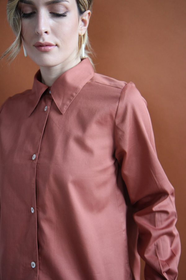 Camicia Mila in satin di cotone