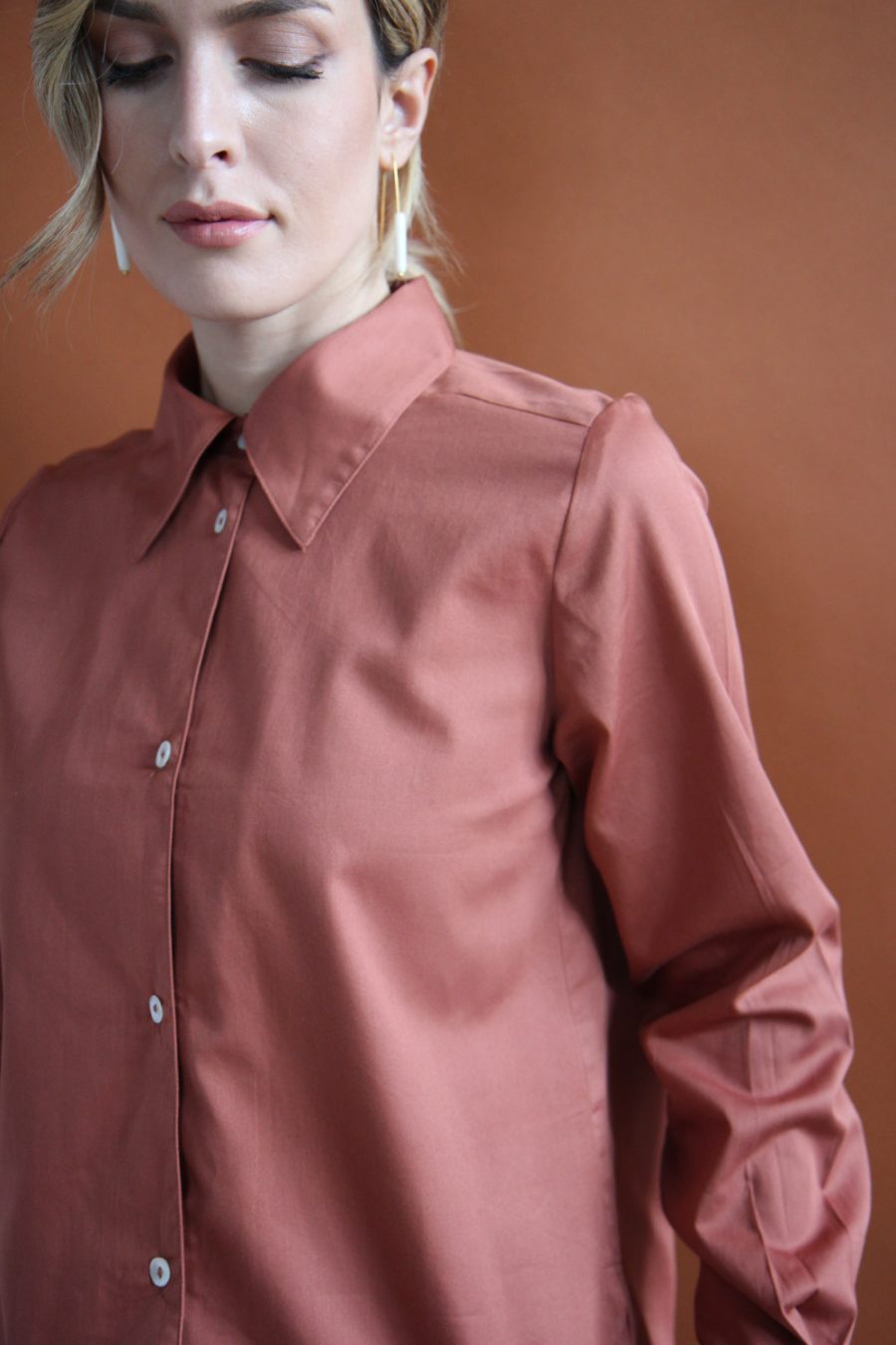 Camicia Mila in satin di cotone