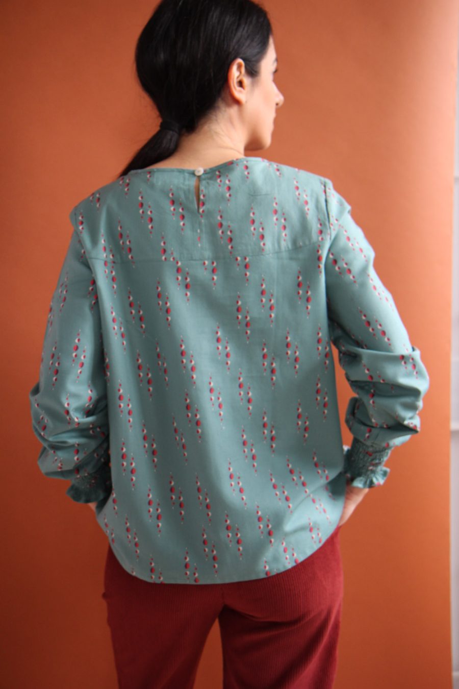 Blusa Ila in cotone stampato - immagine 3