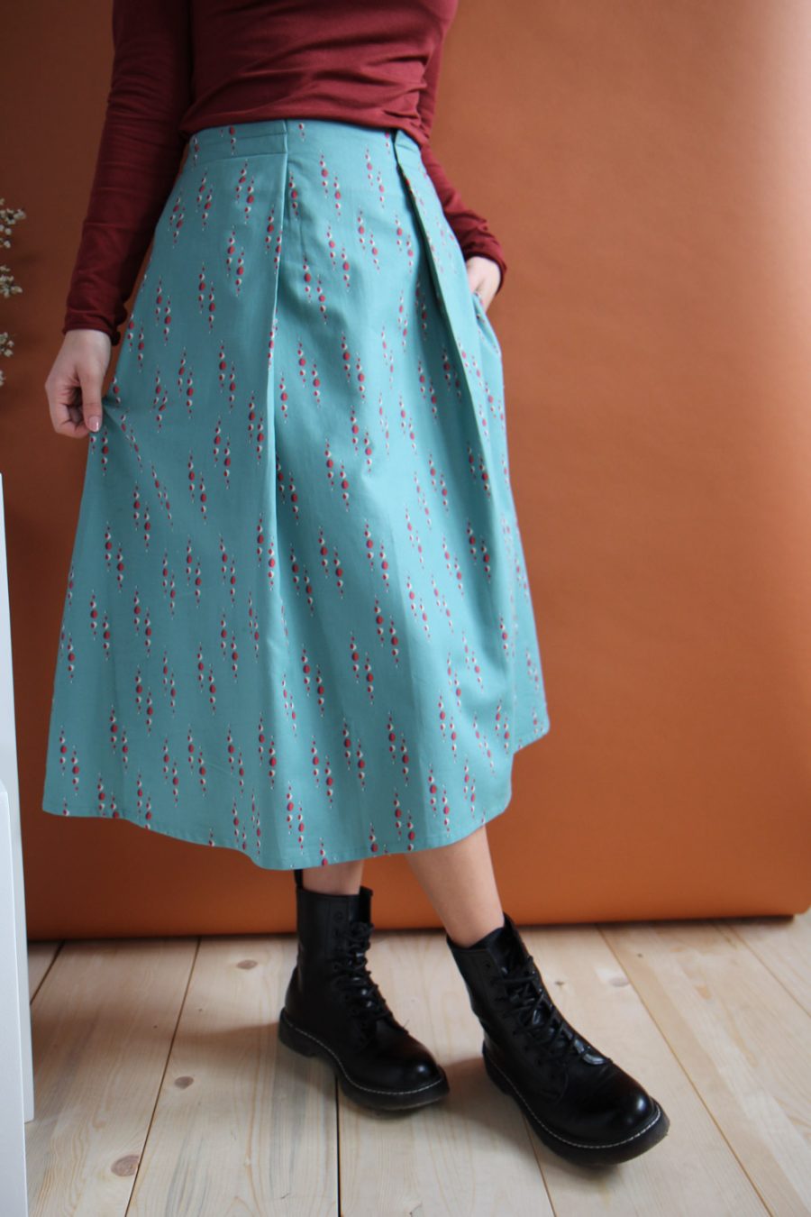 Gonna Calypso in cotone stampato - immagine 2