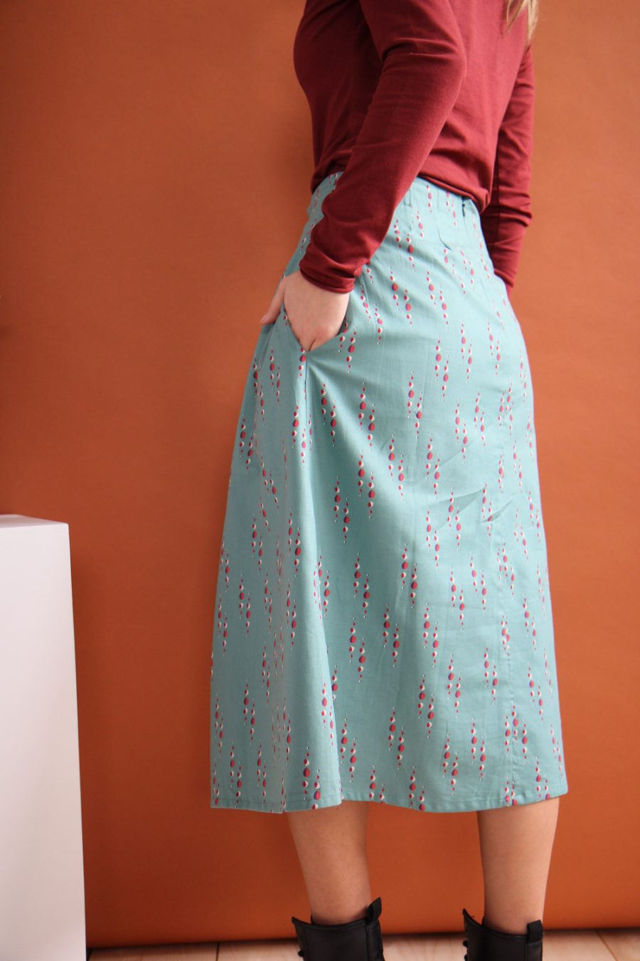 Gonna Calypso in cotone stampato - immagine 3