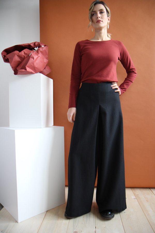 Pantalone Neve in cotone e lana