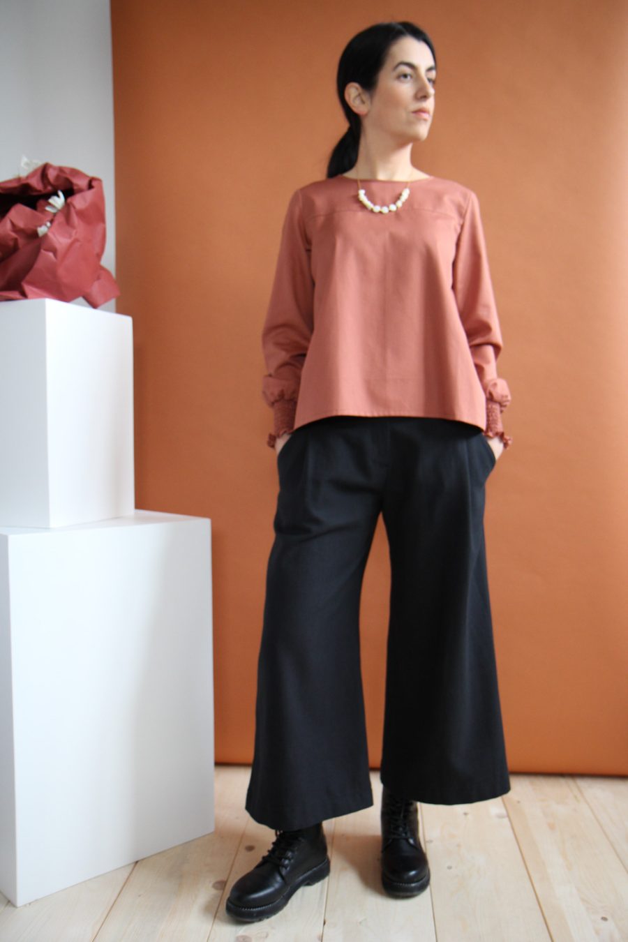 Pantalone Folk in cotone e lana - immagine 4