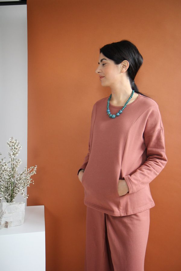 Maglia Holly in felpa di cotone biologico