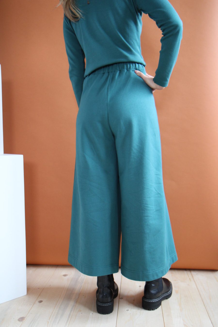 Pantalone Vele in felpa di cotone biologico - immagine 3