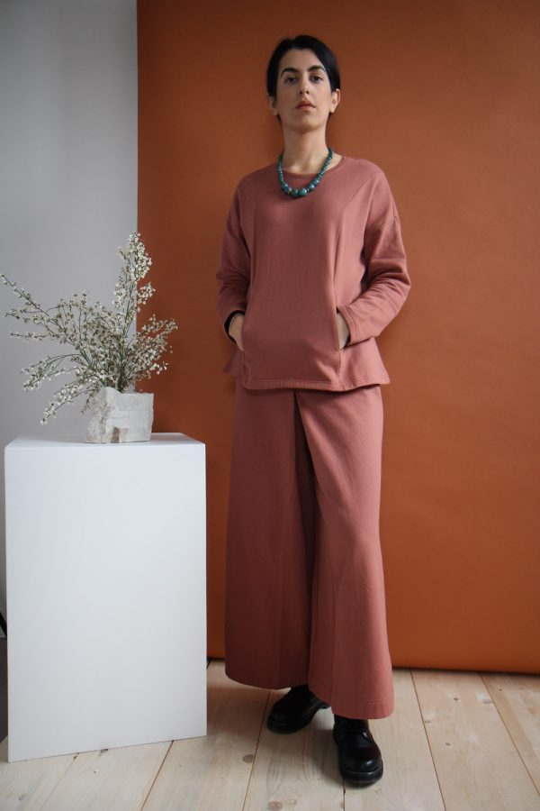 Pantalone Vele in felpa di cotone biologico