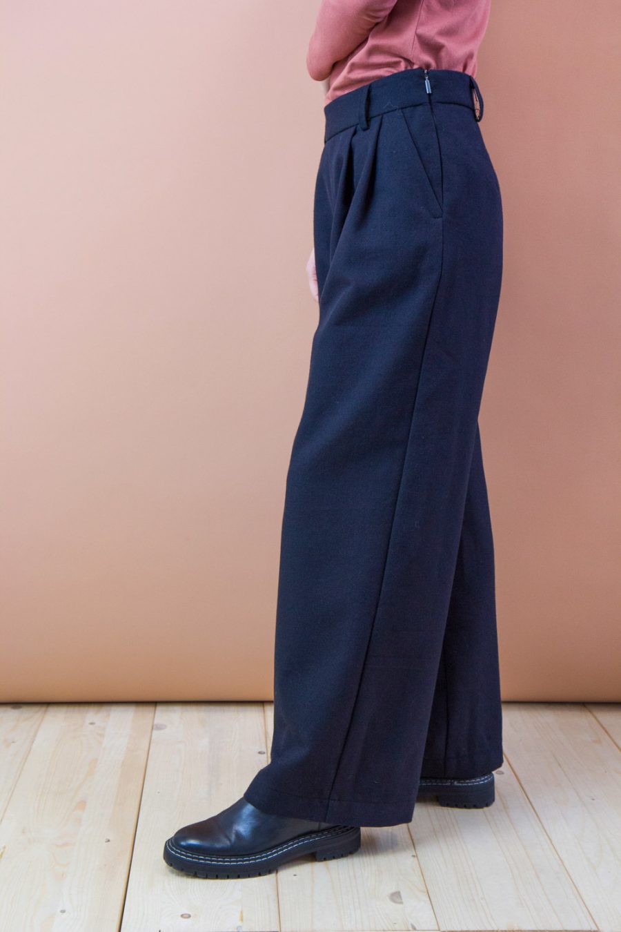 Pantalone Oleandro in cotone e lana - immagine 3