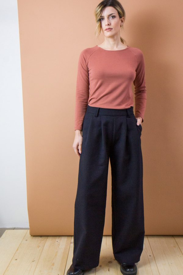 Pantalone Oleandro in cotone e lana