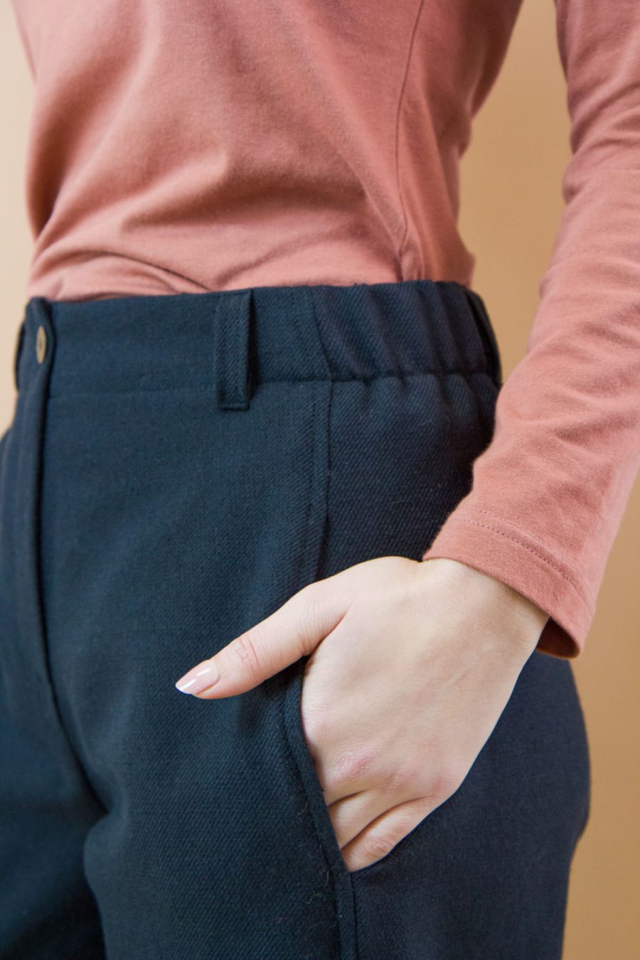 Pantalone Sughero in cotone e lana - immagine 4