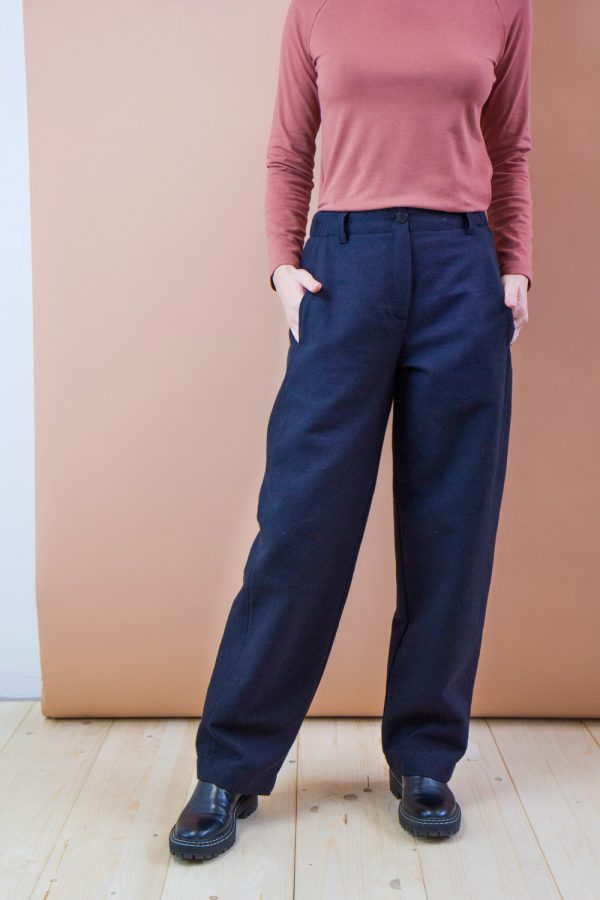 Pantalone Sughero in cotone e lana