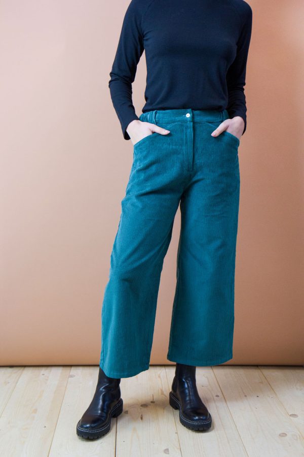 Pantalone Vite in velluto di cotone a coste larghe