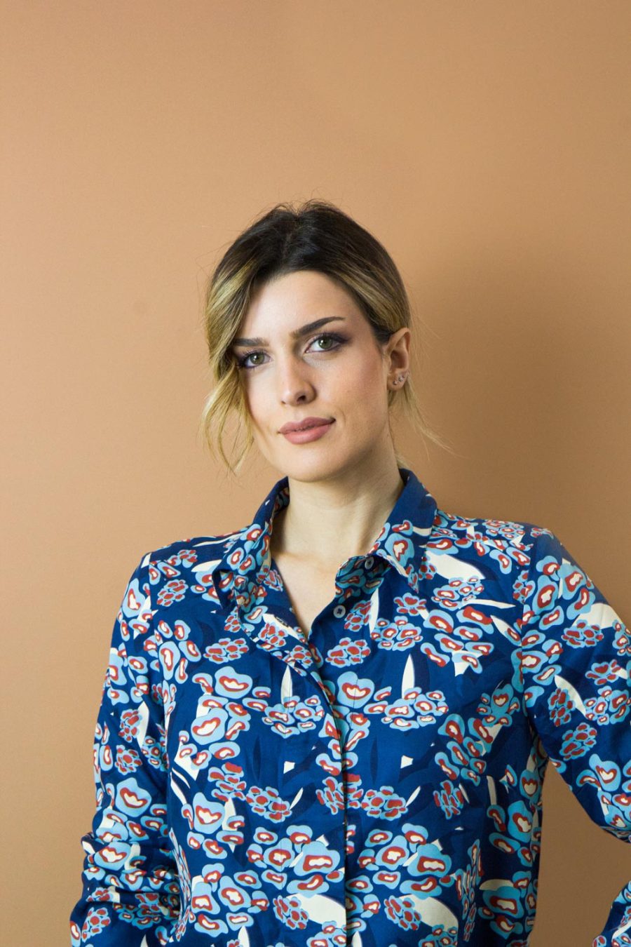 Camicia Alba in viscosa stampata - immagine 3