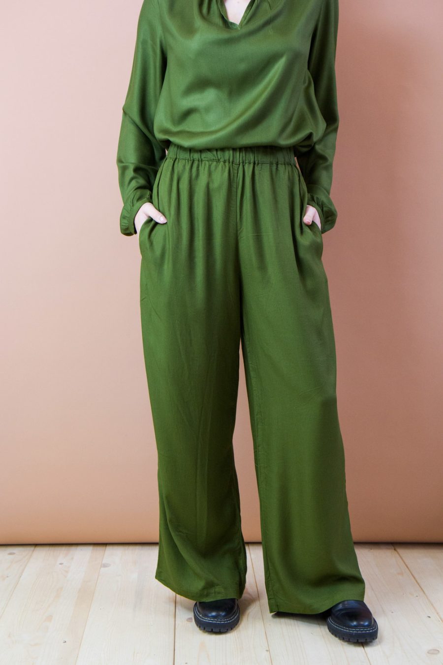 Pantalone Filodendro in viscosa - immagine 2