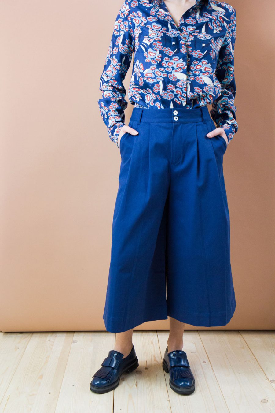 Gonna pantalone Posidonia in cotone stretch - immagine 2