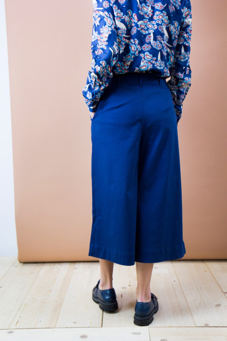 Gonna pantalone Posidonia in cotone stretch - immagine 4