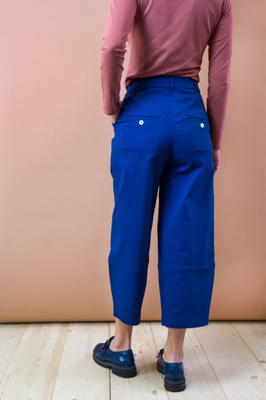 Pantalone Baggy in cotone stretch - immagine 5