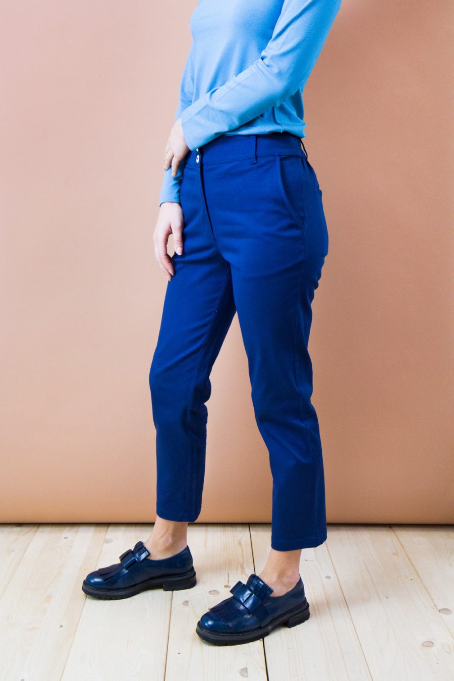 Pantalone Faggio in cotone stretch - immagine 2