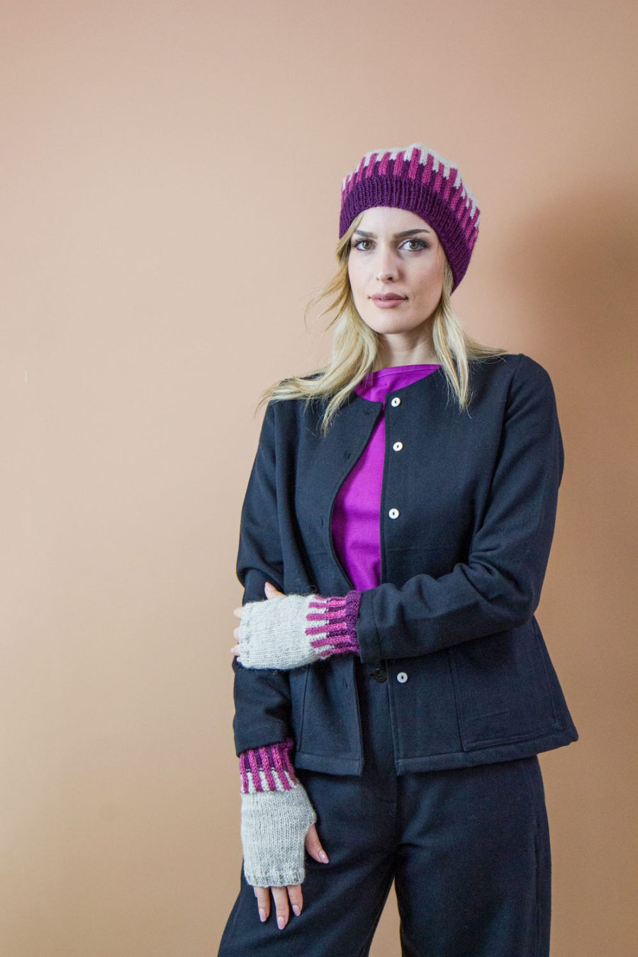 Guanti Trama in lana - immagine 2