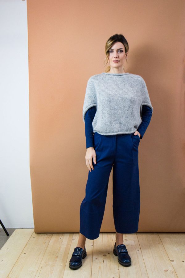 Poncho Anice in alpaca superfine