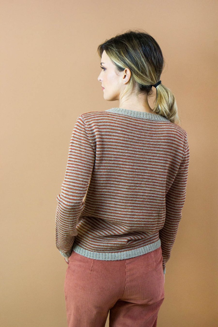 Maglia Edera in alpaca a righe - immagine 4