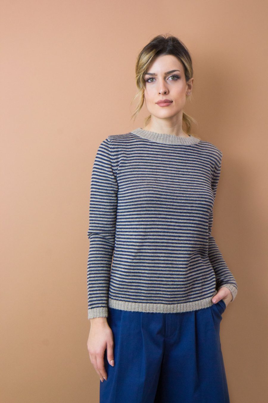 Maglia Edera in alpaca a righe - immagine 3